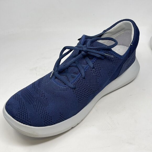 Kizik Madrid Eco-Knit Shoes Mens 13 W Wide Blue Hands Free Lightweight Sneakers - Picture 8 of 16